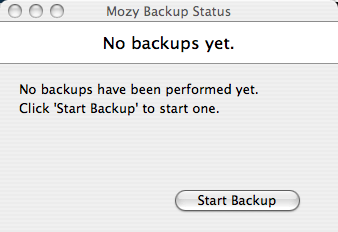 Mozy Status Window
