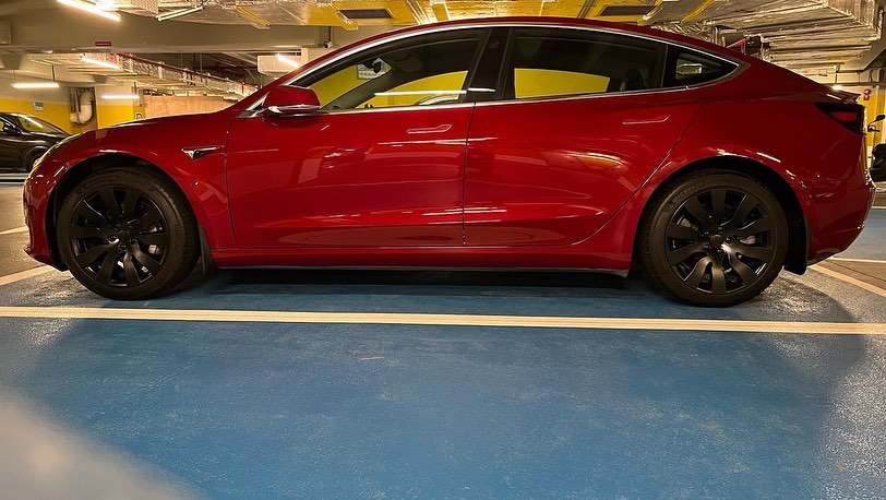 Not bad. Thank you @teslaccessories for making it so simple #TeslaAccessories #mudflaps… (3)