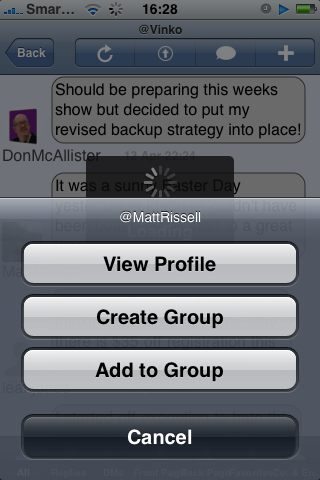 TweetStack Peep Settings