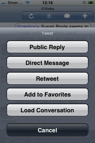 TweetStack Tweet Settings with Conversation