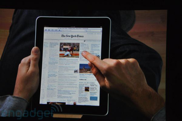 Apple iPad with NYT