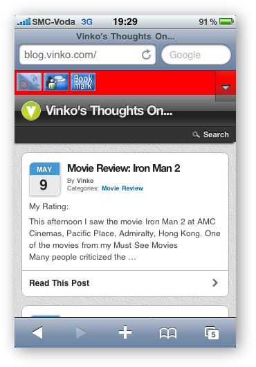 SMV IOM Toolbar