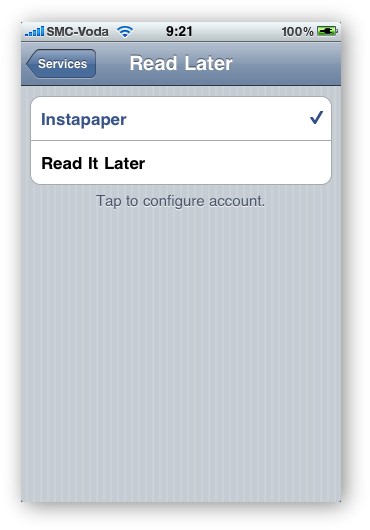 Read Later Options