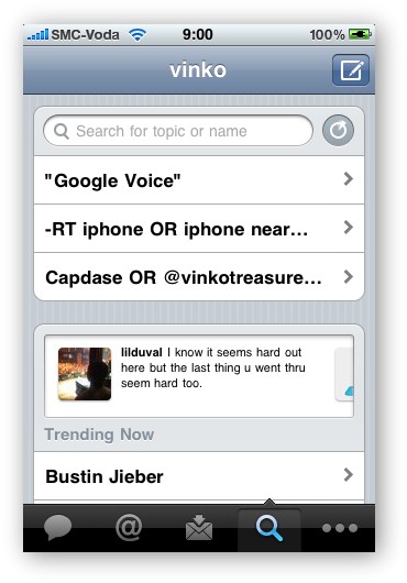 Saved Searches