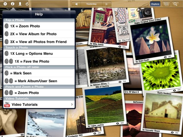 Flickpad - gestures