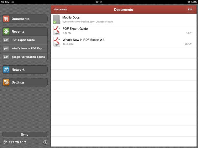 List of Documents