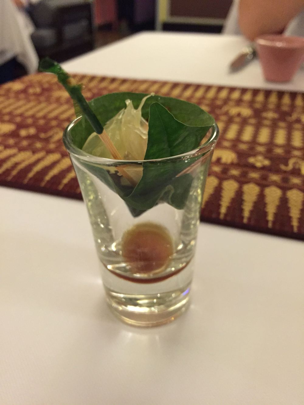  Some sort of Thai appetizer that they gave us to try. 