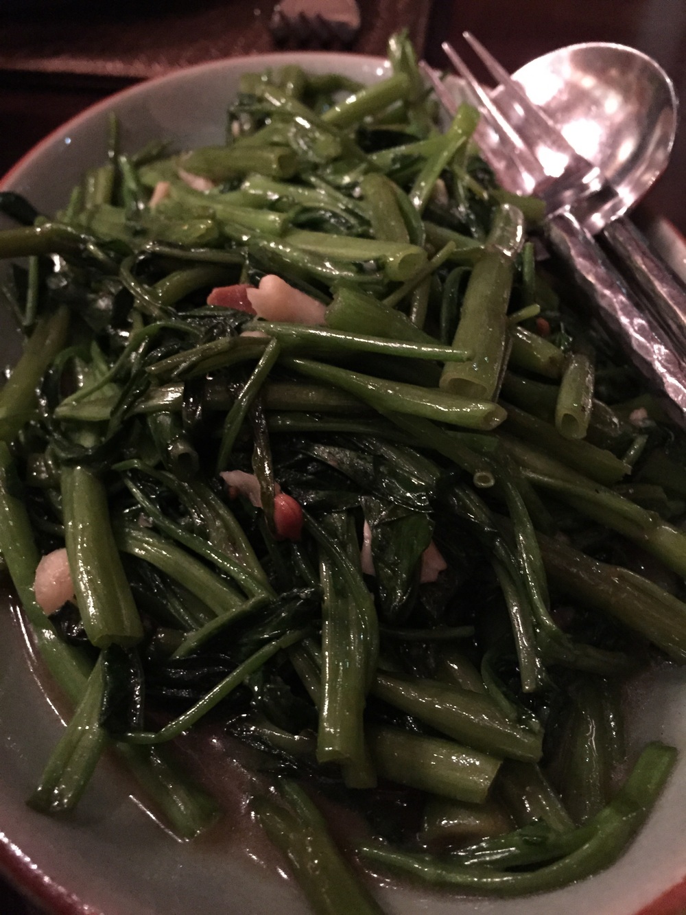  Stir Fried Morning Glory 